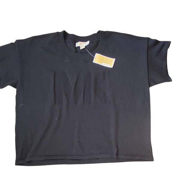 Michael Kors NWT Women’s LOGO Oversized Relaxed Crewneck Cotton Sweater SZ XL - Picture 1 of 13